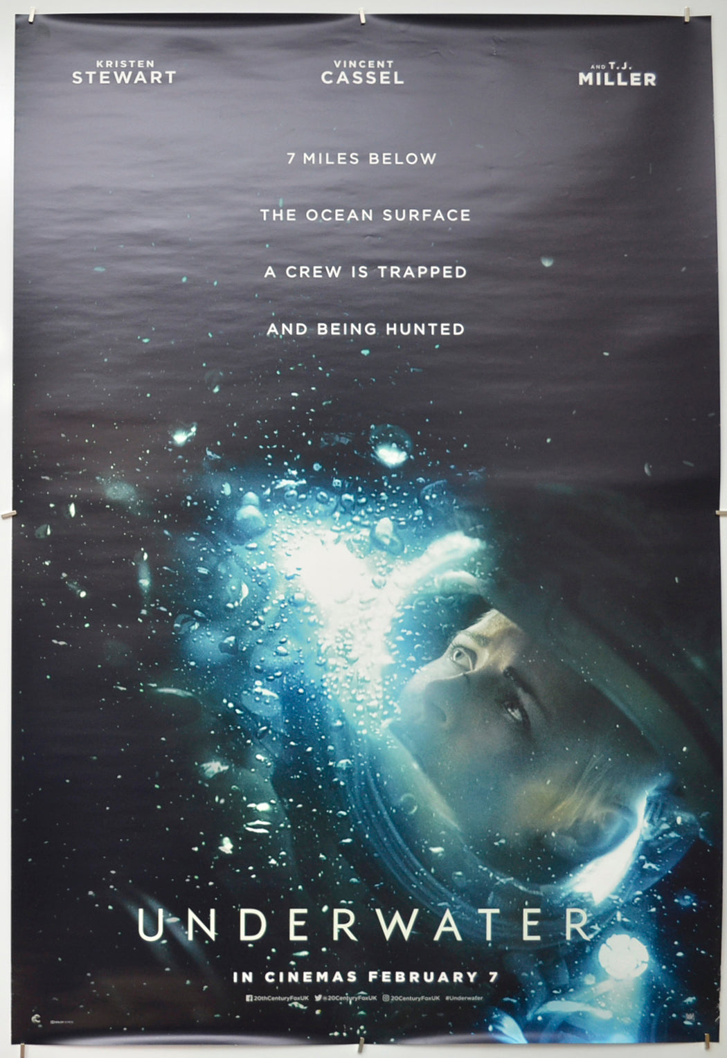 Underwater Original One Sheet Poster - Film Poster - Movie Poster  