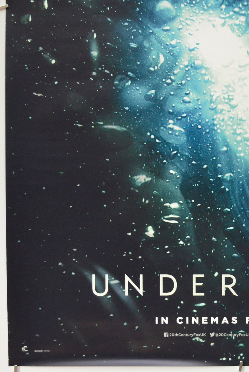 UNDERWATER (Bottom Left) Cinema One Sheet Movie Poster 