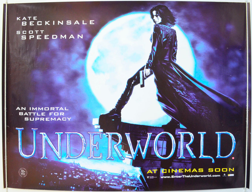 Underworld  (Teaser / Advance Version)   Original British Quad Poster - Film Poster - Movie Poster 