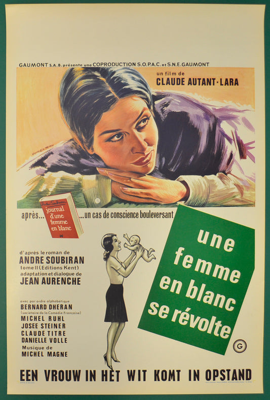 Une Femme En Blanc Se Revolte  Original Belgian Poster - Film Poster - Movie Poster  