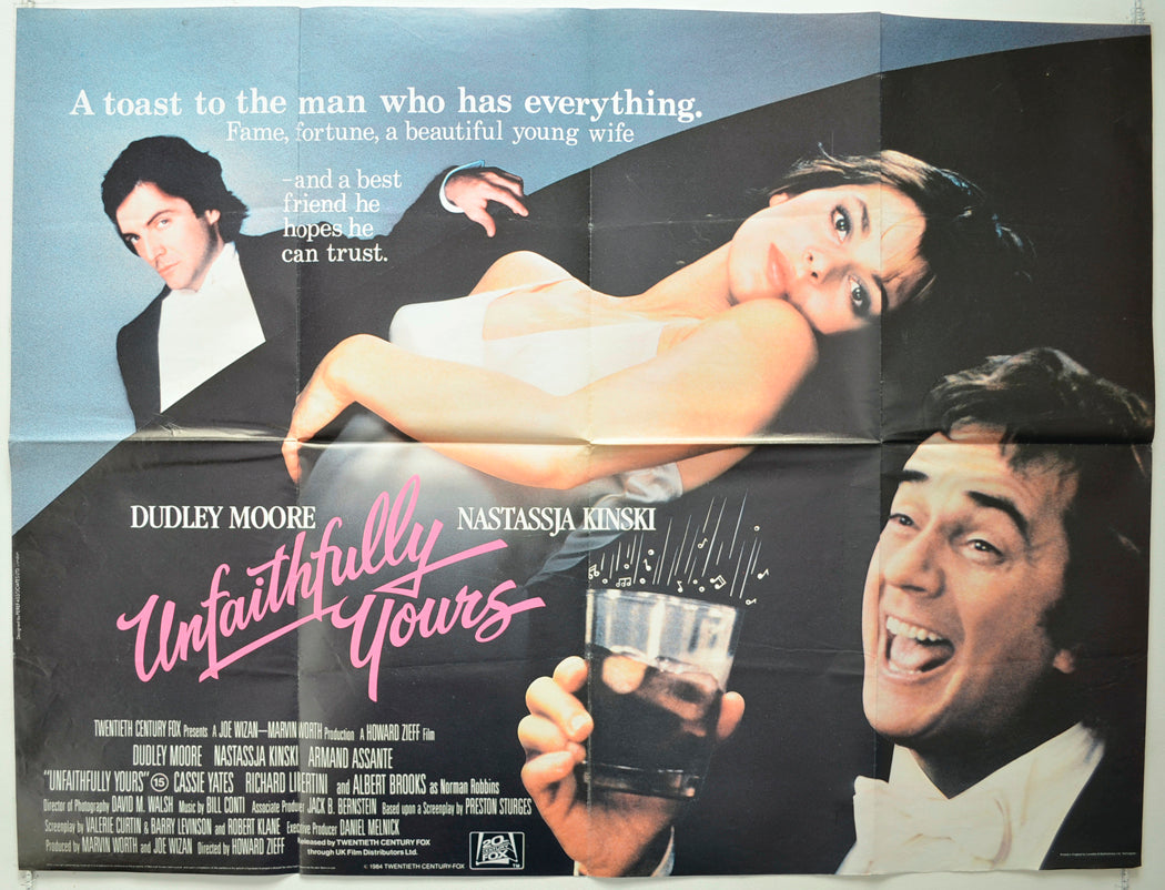 Unfaithfully Yours Original Quad Poster - Film Poster - Movie Poster  