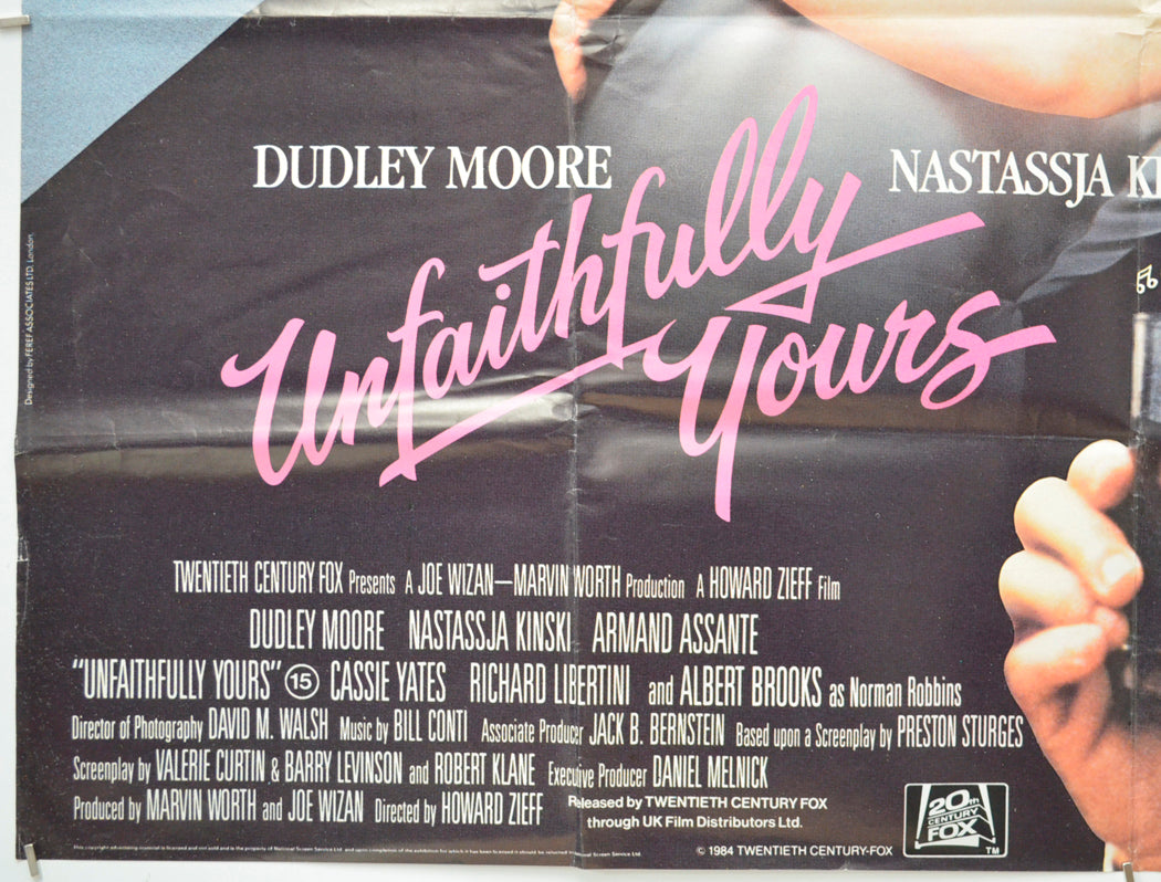 UNFAITHFULLY YOURS (Bottom Left) Cinema Quad Movie Poster 