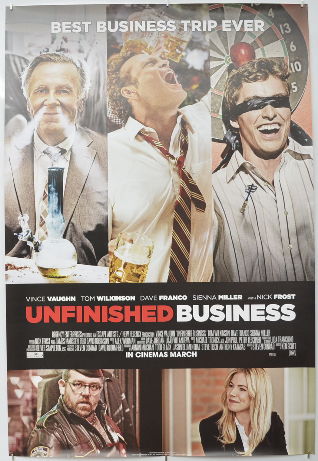 Unfinished Business Original One Sheet Poster - Film Poster - Movie Poster