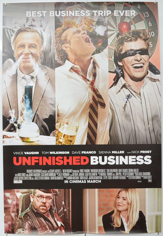 Unfinished Business Original One Sheet Poster - Film Poster - Movie Poster