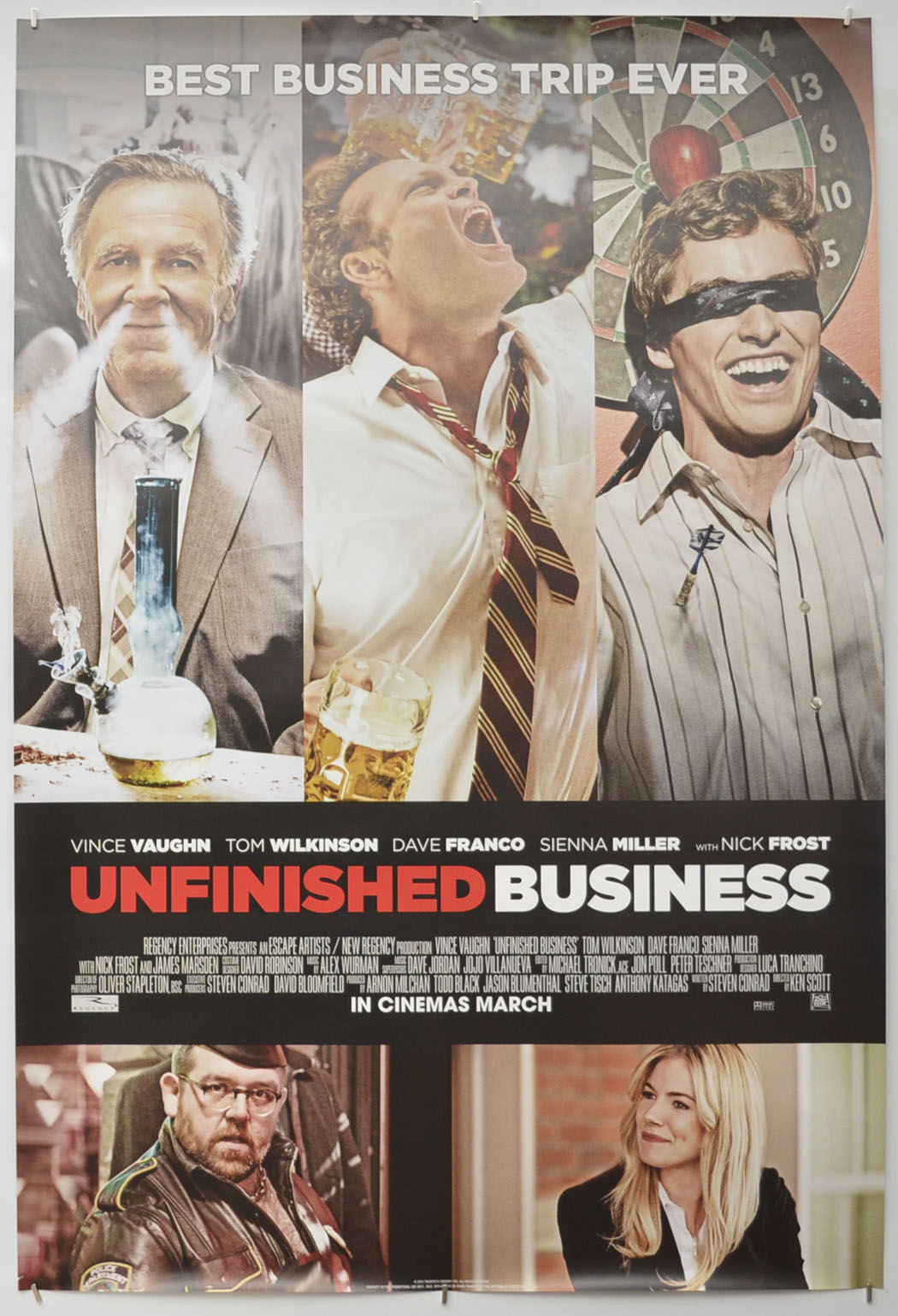 Unfinished Business Original One Sheet Poster - Film Poster - Movie Poster