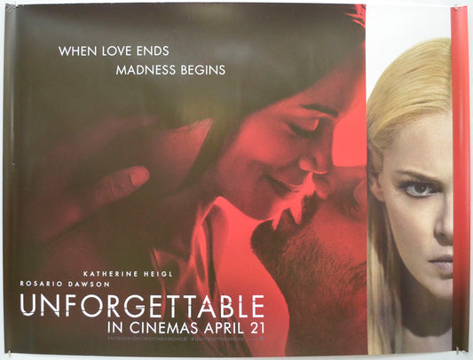 Unforgettable  Original Quad Poster - Film Poster - Movie Poster