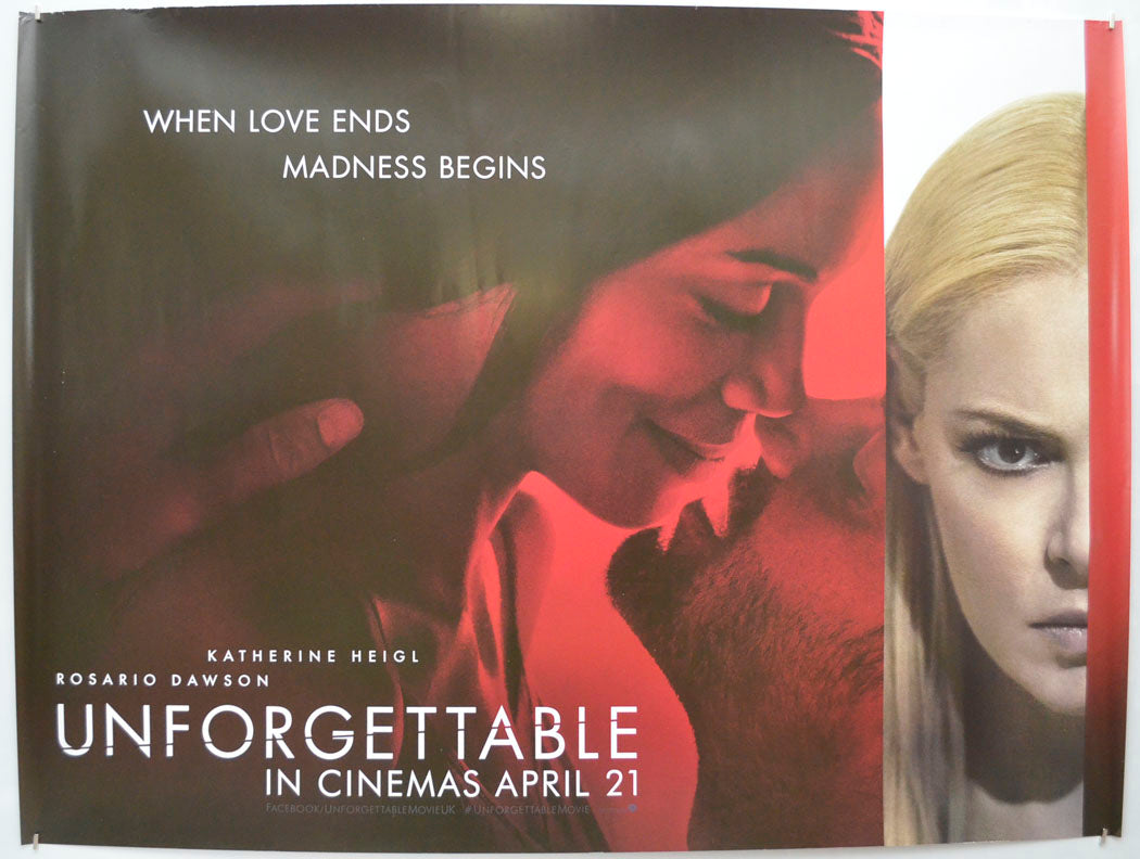 Unforgettable  Original Quad Poster - Film Poster - Movie Poster