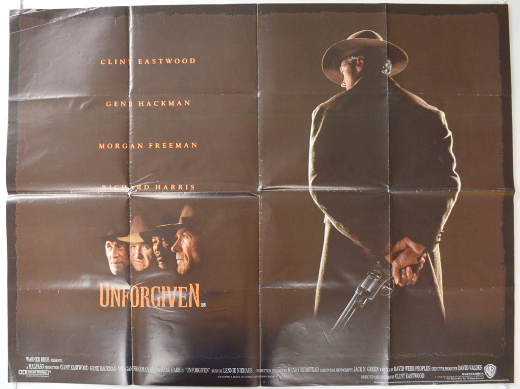 Unforgiven  Original Quad Poster - Film Poster - Movie Poster