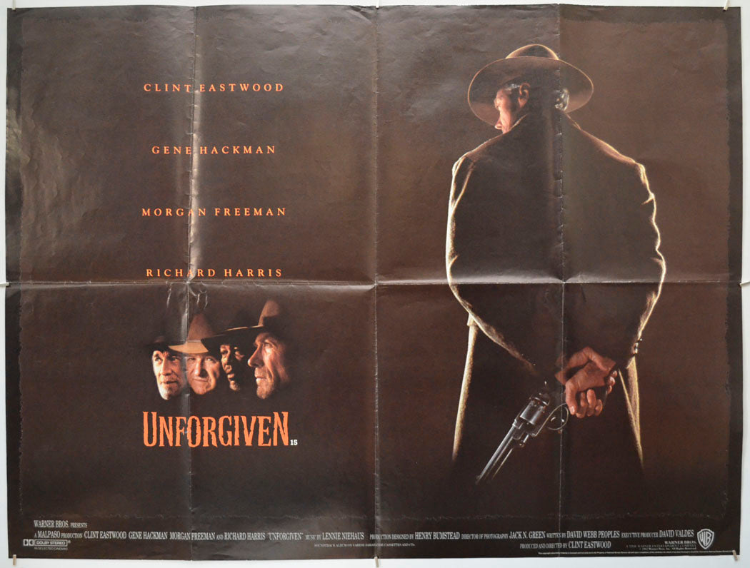 Unforgiven  Original Quad Poster - Film Poster - Movie Poster