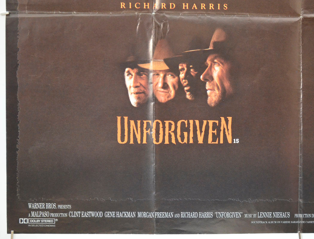 UNFORGIVEN (Bottom Left) Cinema Quad Movie Poster 