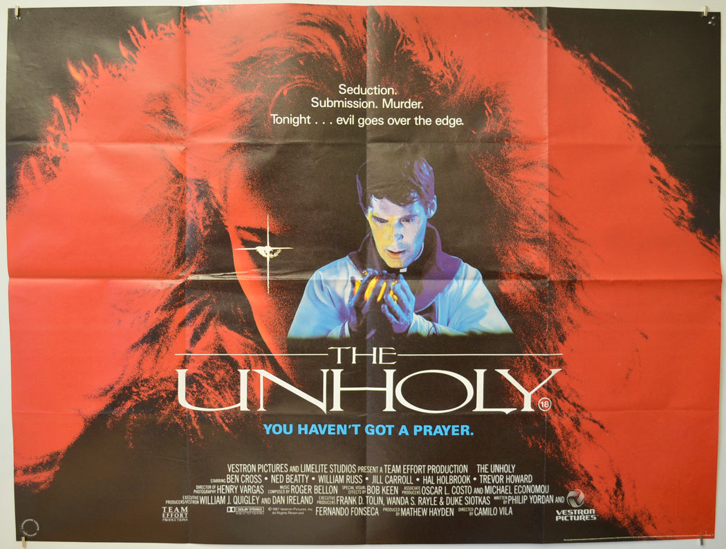 The Unholy  Original Quad Poster - Film Poster - Movie Poster