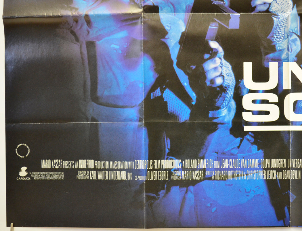 UNIVERSAL SOLDIER (Bottom Left) Cinema Quad Movie Poster 