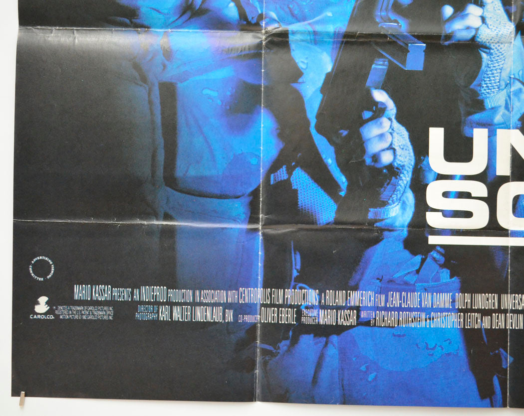 UNIVERSAL SOLDIER (Bottom Left) Cinema Quad Movie Poster 