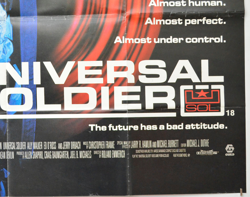 UNIVERSAL SOLDIER (Bottom Right) Cinema Quad Movie Poster 