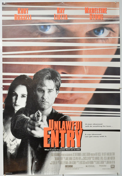 Unlawful Entry Original One Sheet Poster - Film Poster - Movie Poster