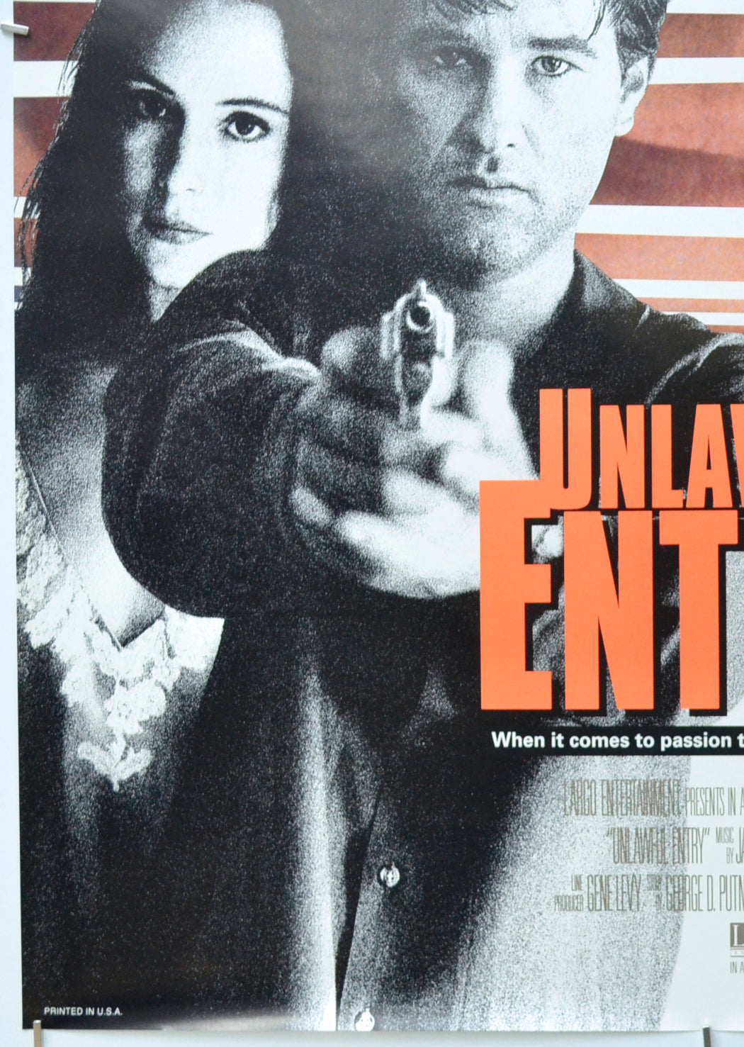 UNLAWFUL ENTRY (Bottom Left) Cinema One Sheet Movie Poster 