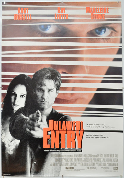 Unlawful Entry Original One Sheet Poster - Film Poster - Movie Poster