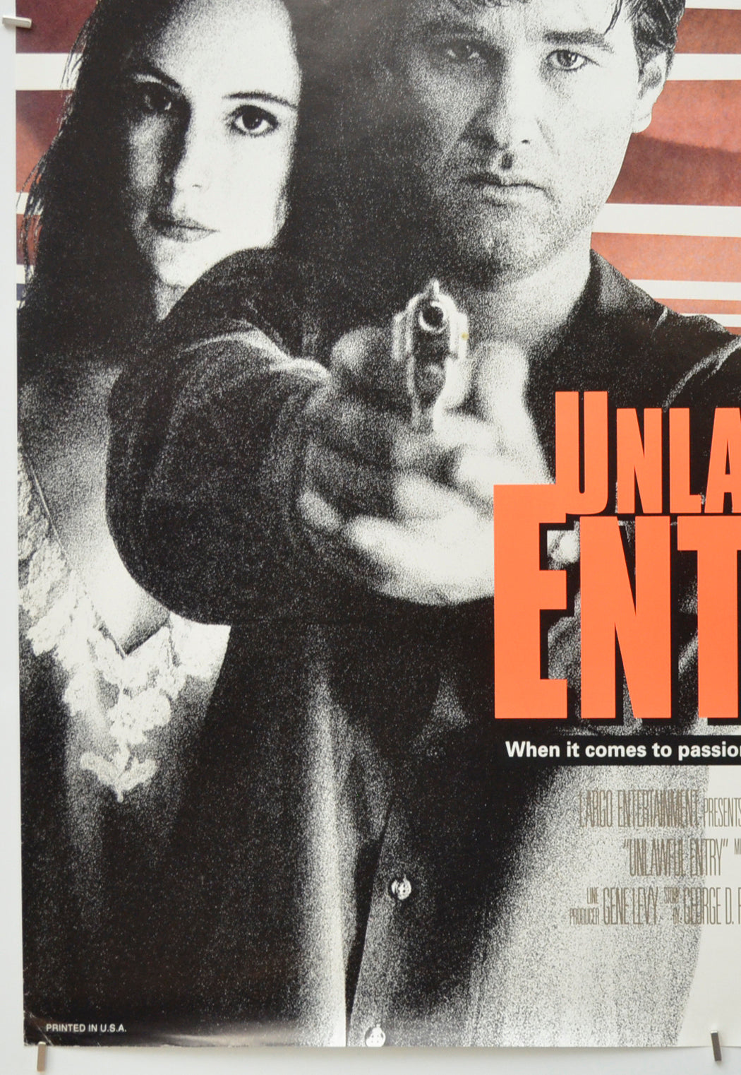 UNLAWFUL ENTRY (Bottom Left) Cinema One Sheet Movie Poster 