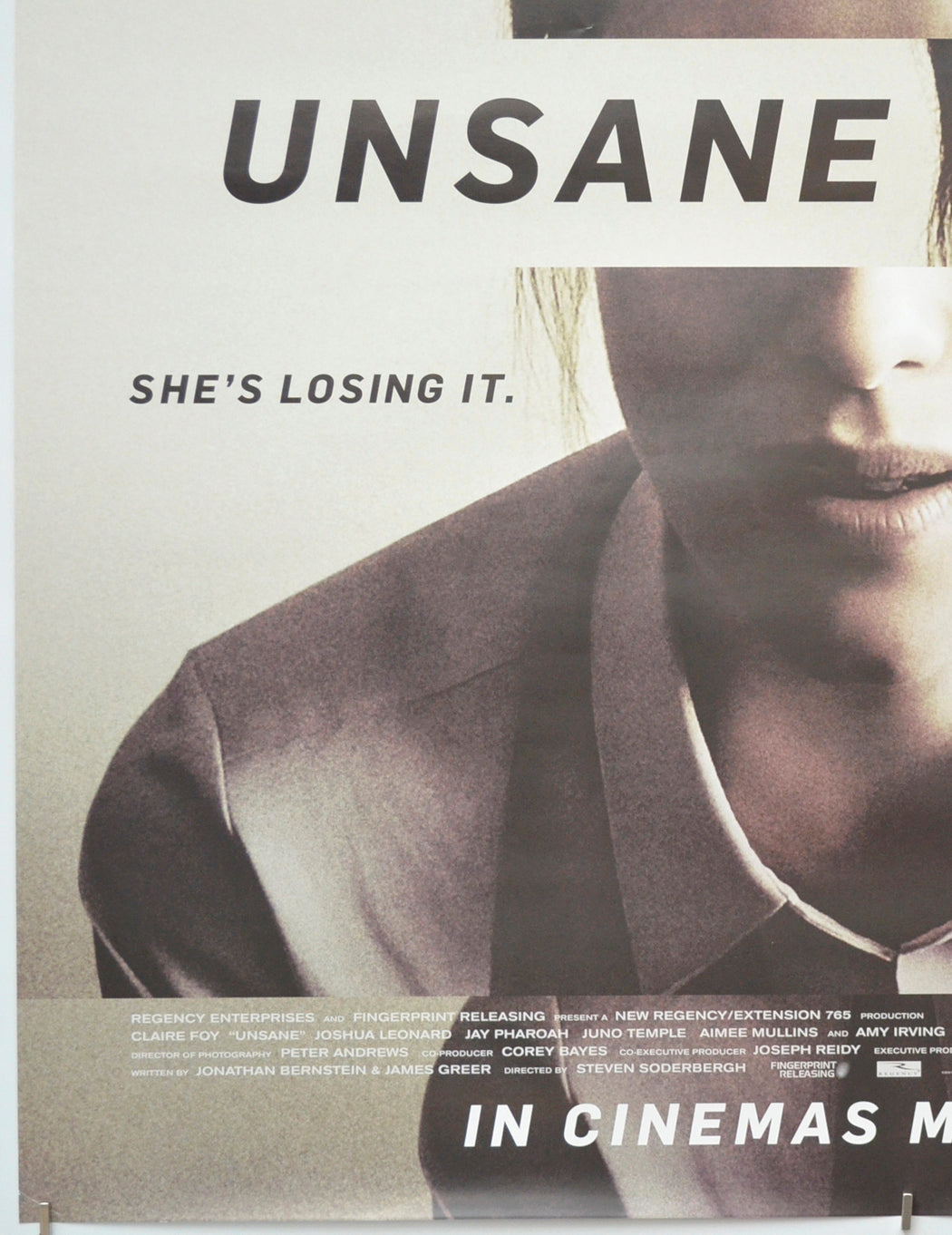 UNSANE (Bottom Left) Cinema One Sheet Movie Poster 