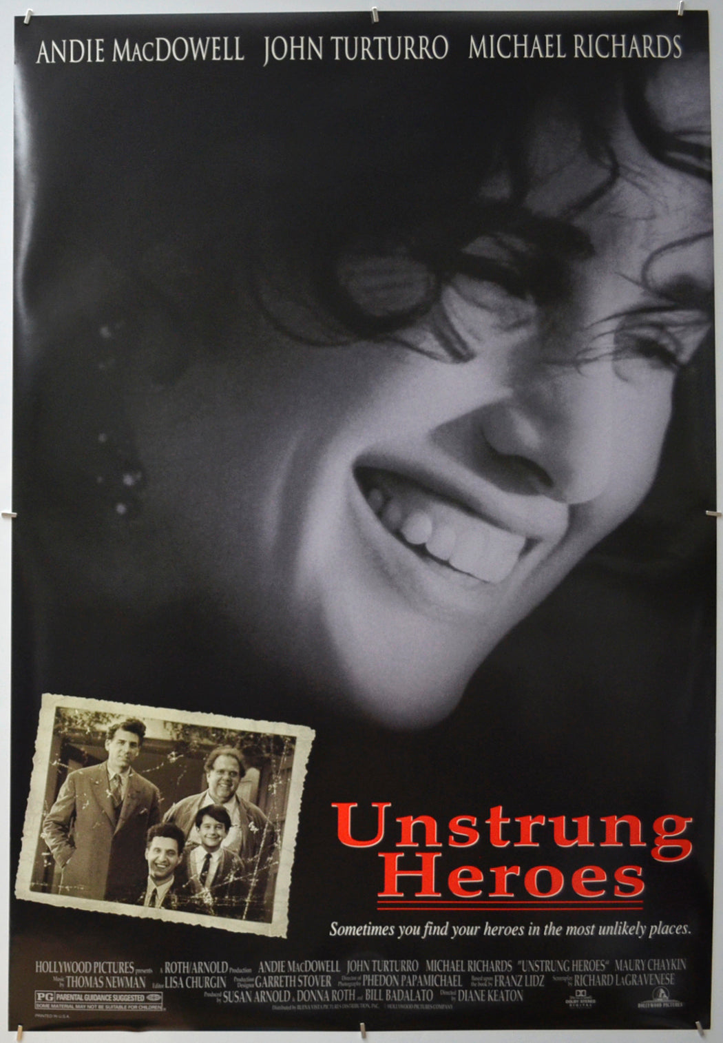 Unstrung Heroes Original One Sheet Poster - Film Poster - Movie Poster