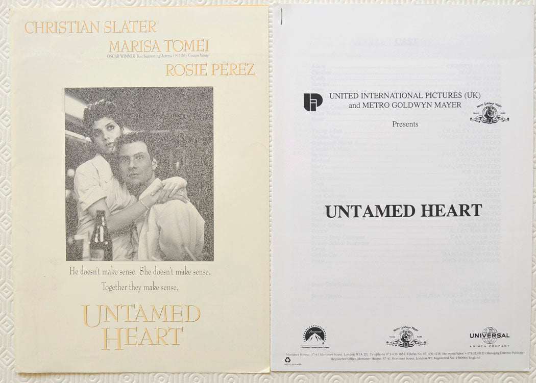 UNTAMED HEART Original Cinema Press Kit 