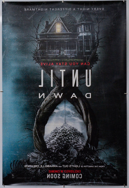 Until Dawn (Back) Cinema One Sheet Movie Poster 