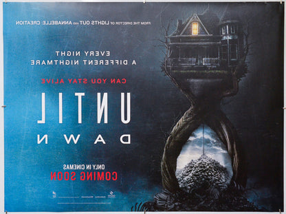 Until Dawn (Back) Cinema Quad Movie Poster 