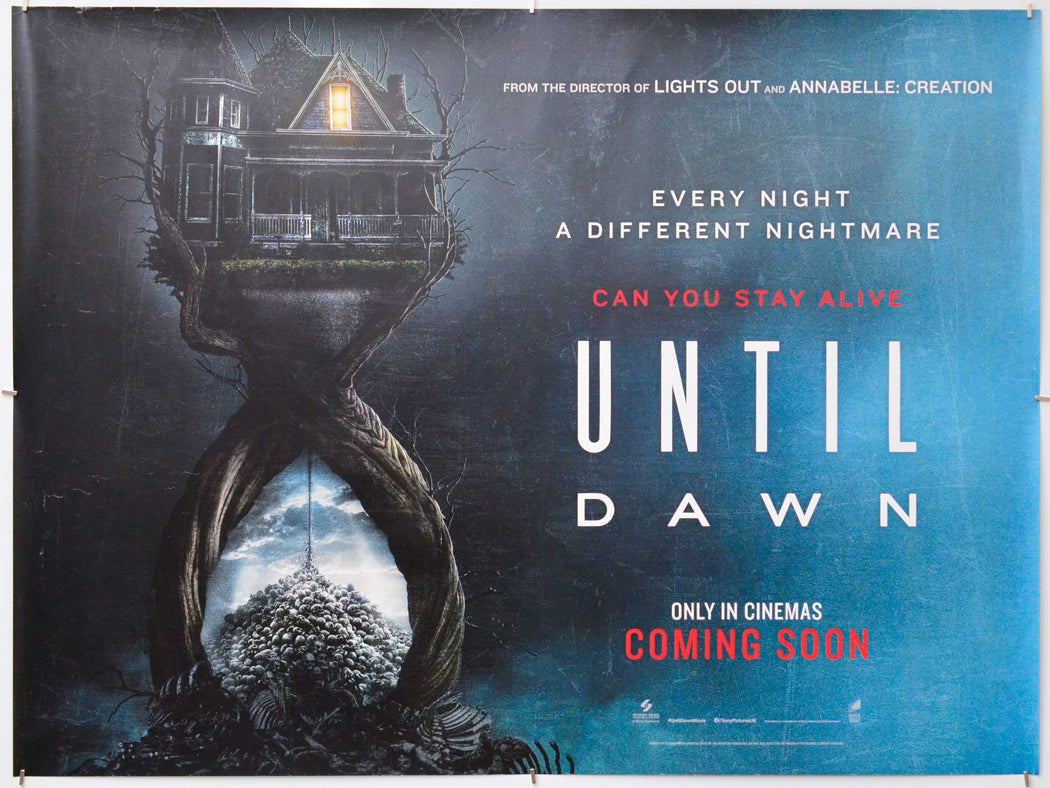 Until Dawn - Original Quad Poster - Film Poster - Movie Poster