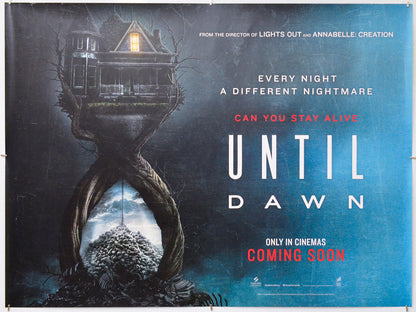 Until Dawn - Original Quad Poster - Film Poster - Movie Poster