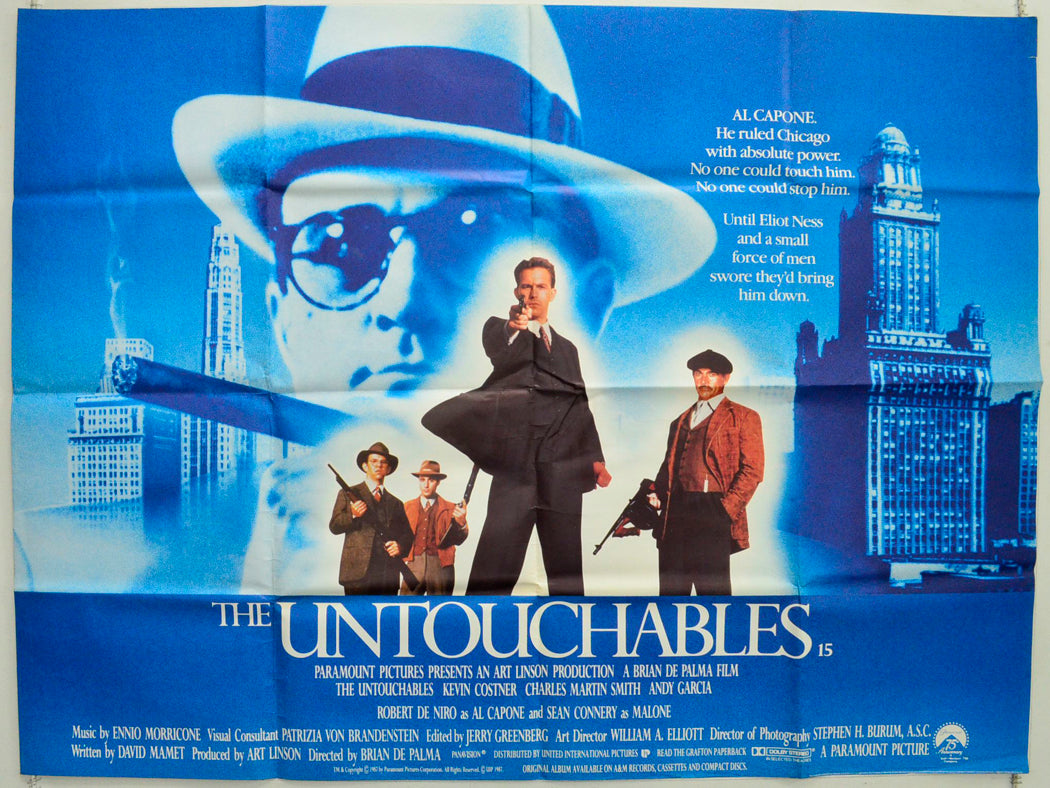 The Untouchables Original British Quad Poster - Film Poster - Movie Poster 