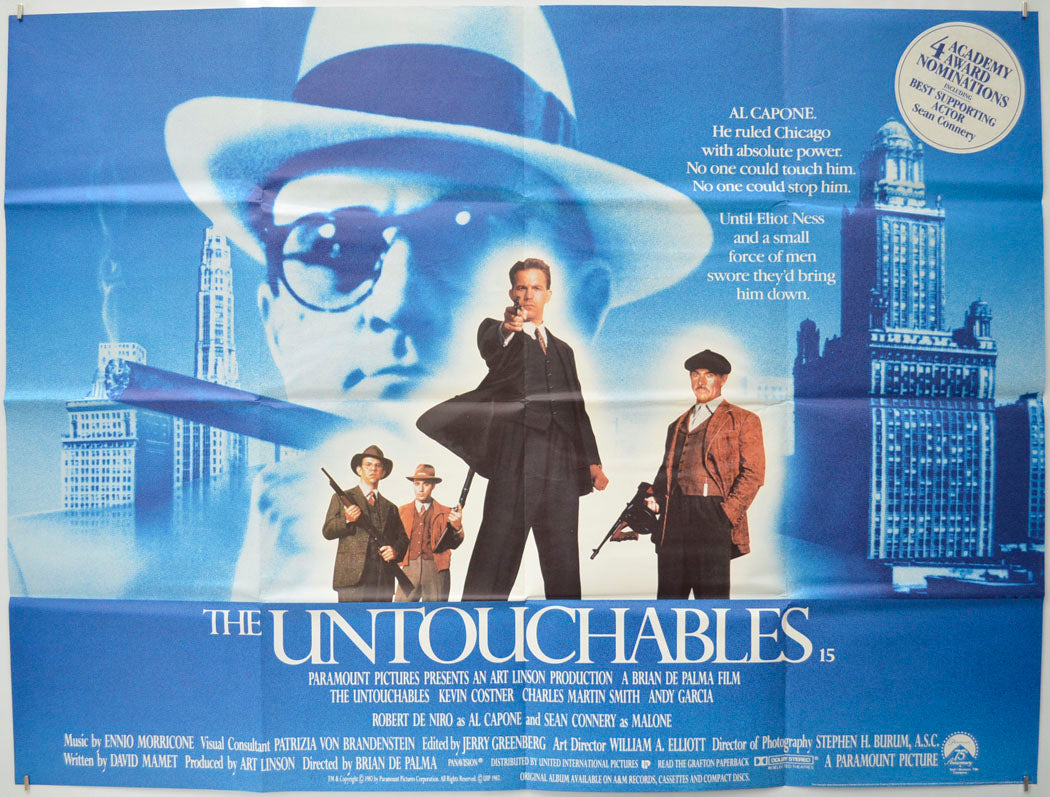 The Untouchables Original Quad Poster - Film Poster - Movie Poster