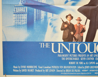 THE UNTOUCHABLES (Bottom Left) Cinema Quad Movie Poster 