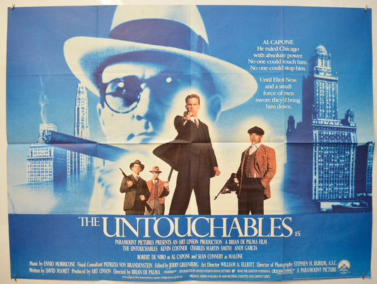 The Untouchables  Original Quad Poster - Film Poster - Movie Poster