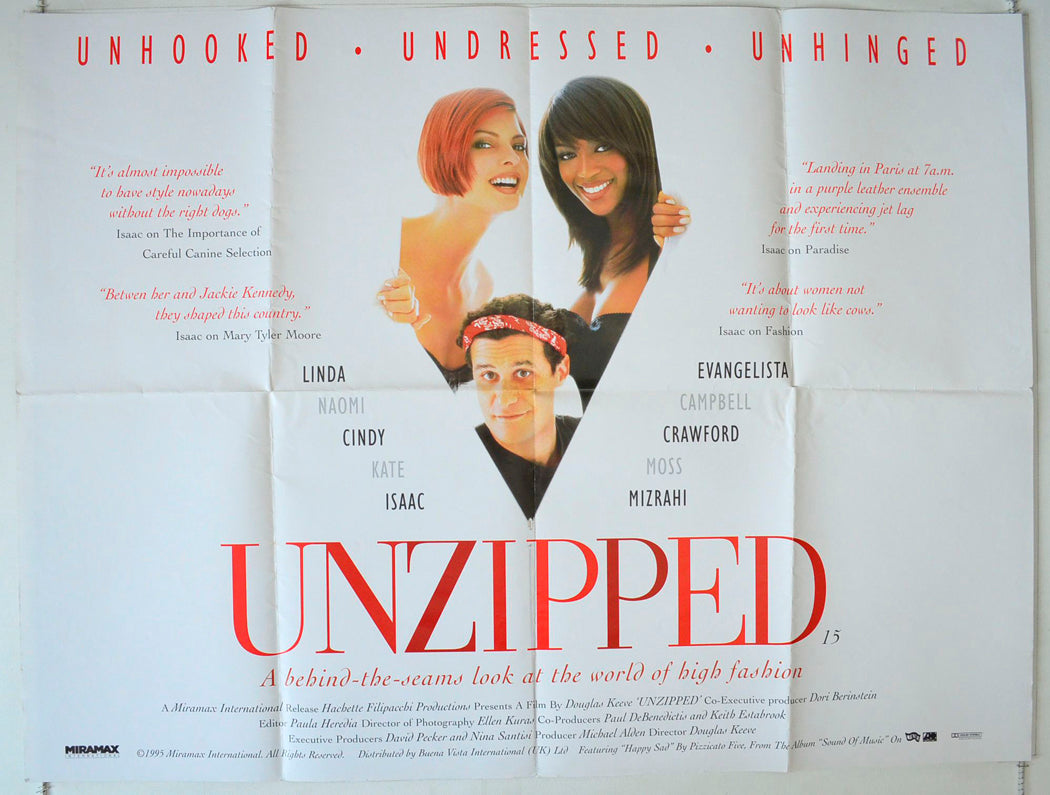 Unzipped Original British Quad Poster - Movie Poster