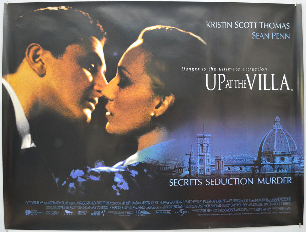 Up At The Villa Original Quad Poster - Film Poster - Movie Poster