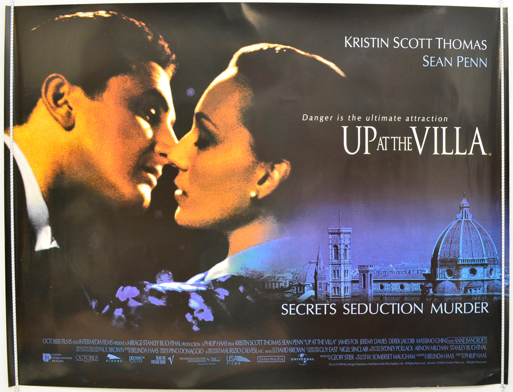 Up At The Villa Original Quad Poster - Film Poster - Movie Poster  