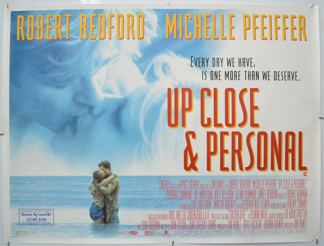 Up Close And Personal Original Quad Poster - Film Poster - Movie Poster