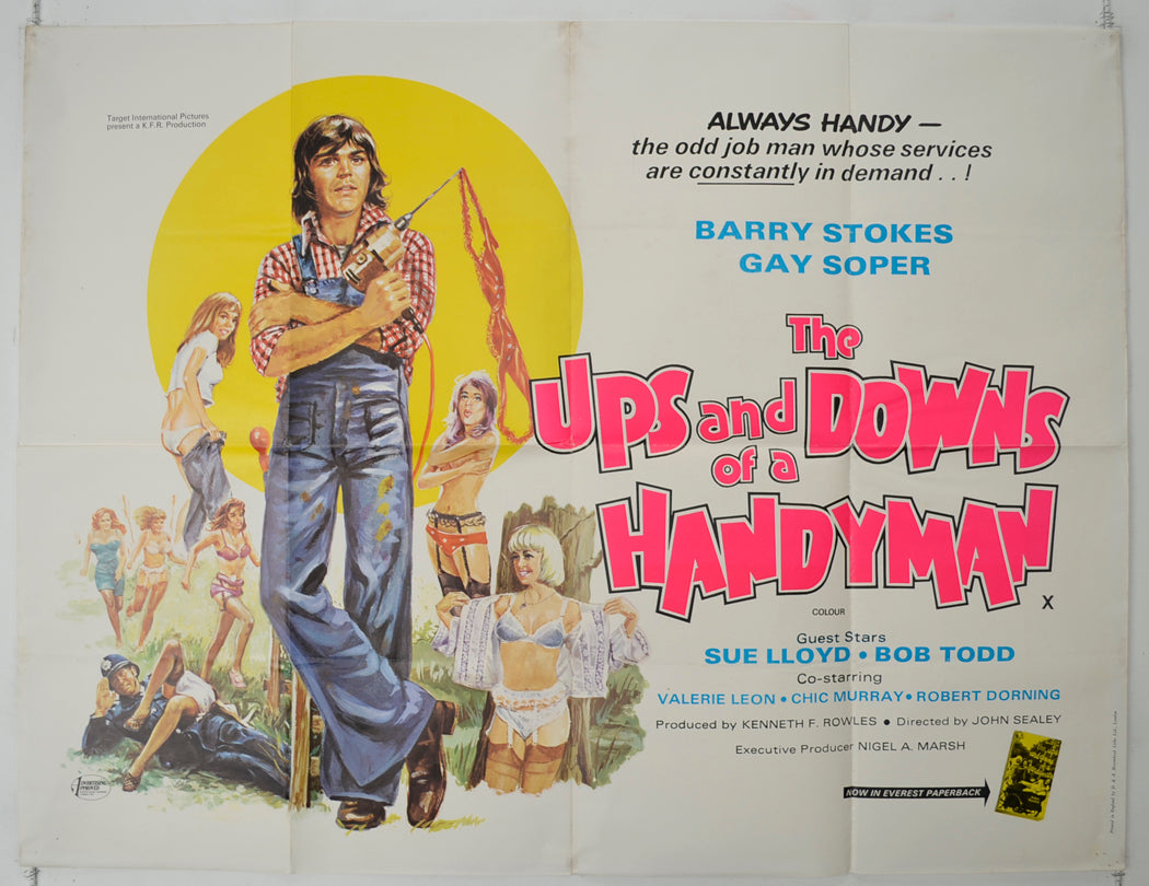 The Ups And Down Of A Handyman   Original Quad Poster - Film Poster - Movie Poster 