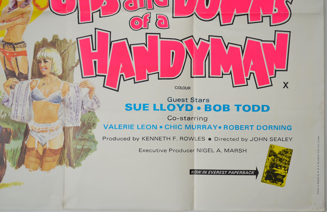 THE UPS AND DOWNS OF A HANDYMAN (Bottom Right) Cinema Quad Movie Poster 