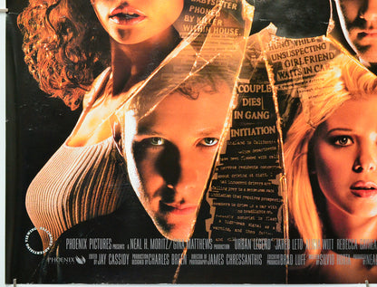 Urban Legend (Bottom Left) Cinema Quad Movie Poster 