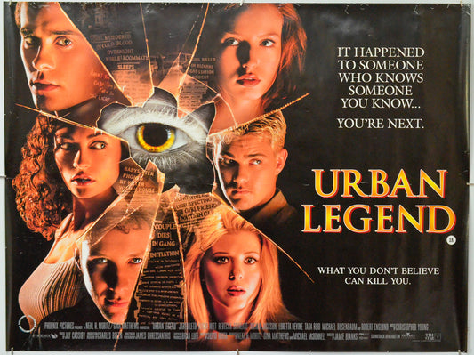 Urban Legend - Original Quad Poster - Film Poster - Movie Poster