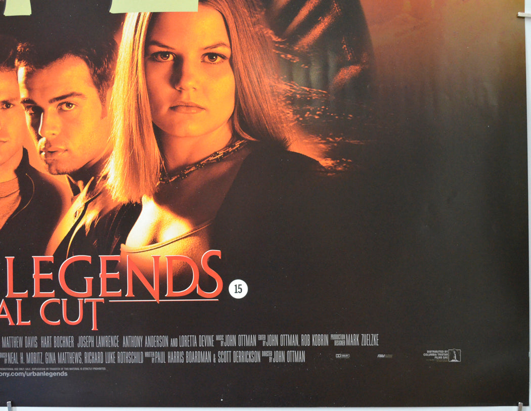 URBAN LEGENDS : FINAL CUT (Bottom Right) Cinema Quad Movie Poster 