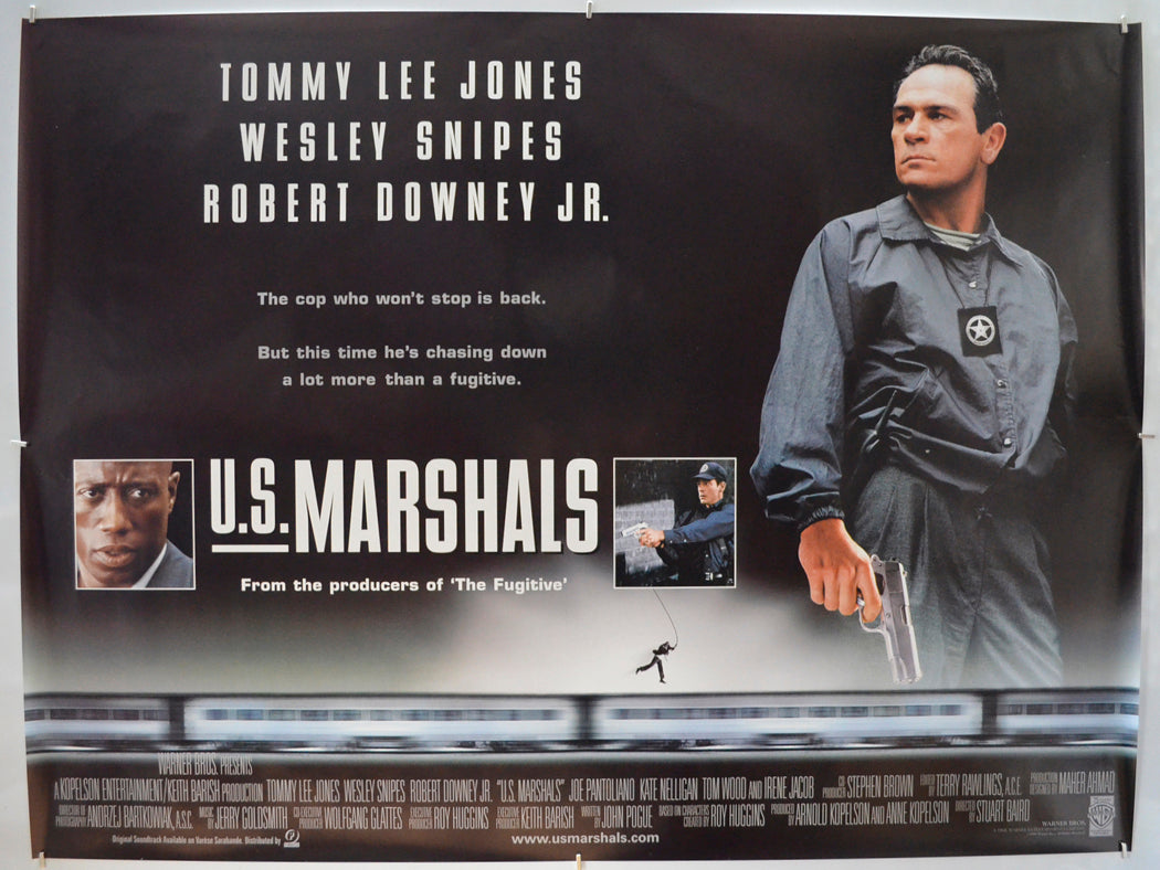 U.S. Marshals Original Quad Poster - Film Poster - Movie Poster