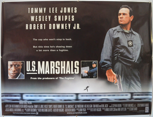 U.S. Marshals  Original Quad Movie Poster  