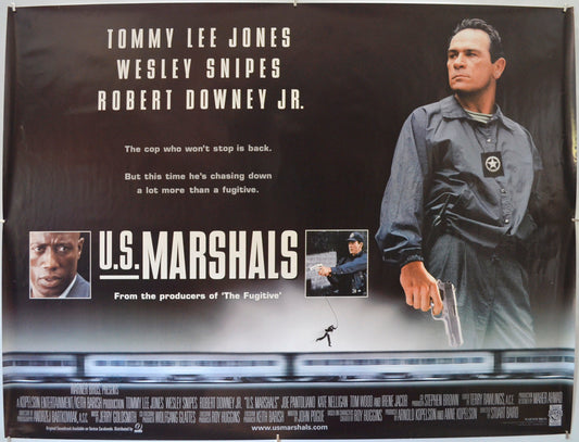 U.S. Marshals  Original Quad Movie Poster  