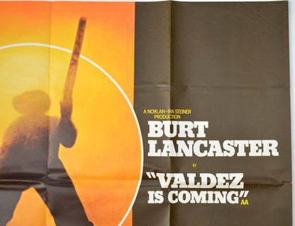 VALDEZ IS COMING (Top Right) Cinema Quad Movie Poster 