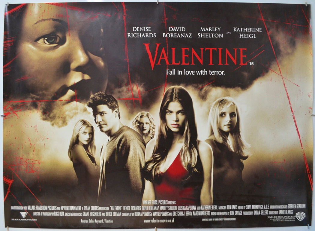 Valentine Original Quad Poster - Film Poster - Movie Poster