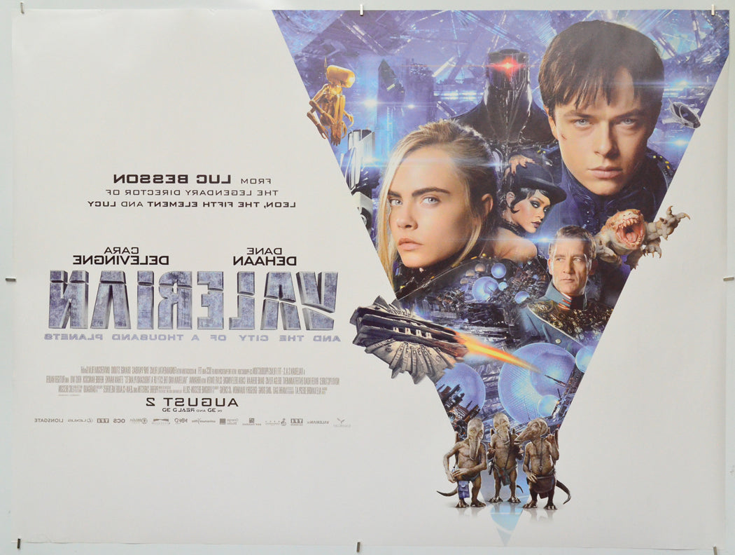 Valerian And The City Of A Thousand Planets (Back) Cinema Quad Movie Poster 