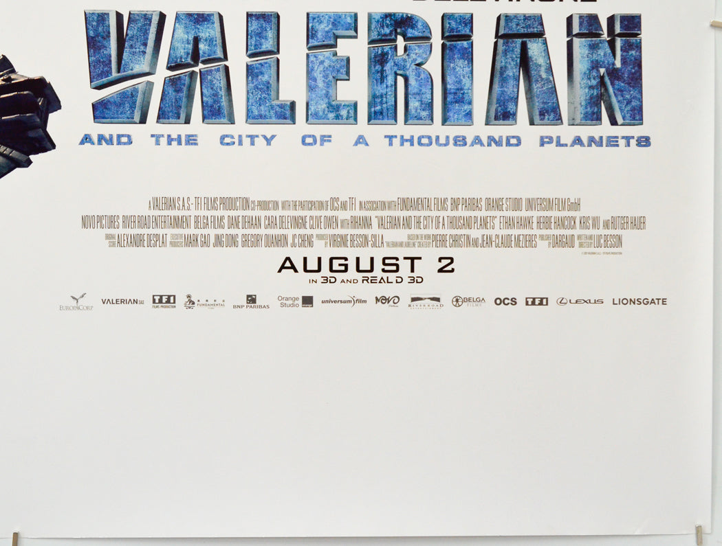 Valerian And The City Of A Thousand Planets (Bottom Right) Cinema Quad Movie Poster 
