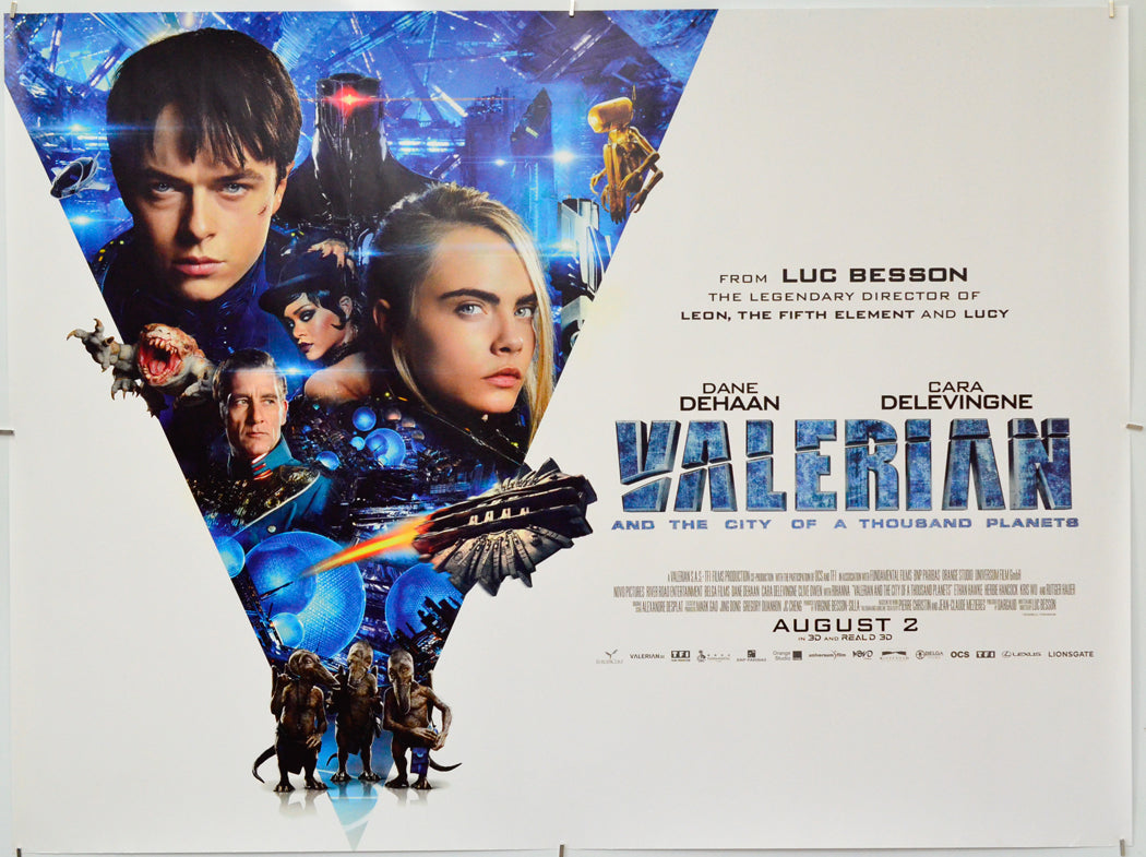 Valerian And The City Of A Thousand Planets - Original Quad Poster - Film Poster - Movie Poster